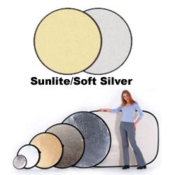 Fotosense  Lastolite Reflector 120cm (4828) - Sunfire/Soft Silver