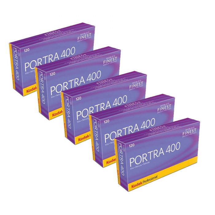 x Kodak Portra 400 120 Roll Film Professional (5 Pack)