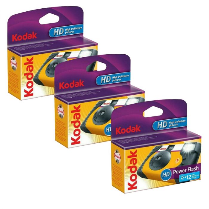 x Kodak HD Power Flash Disposable Camera (39 Exposures)