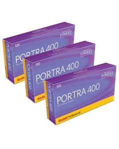 3 x Kodak Portra 400 120 Roll Film Professional (5 Pack)