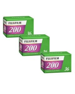3 x Fuji Fujicolor C200 Film Pack 135 (36 Exposures)