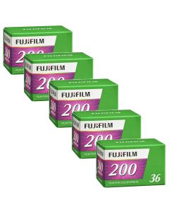 5 x Fuji Fujicolor C200 Film Pack 135 (36 Exposures)