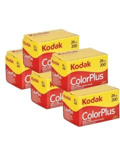 5 x Kodak ColorPlus 200 Film Pack 135 (24 Exposures)