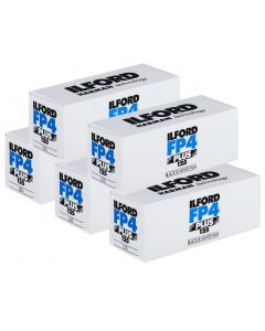 5 x Ilford FP4 Plus 120 Roll Film