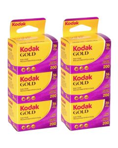 6 x Kodak Gold 200 Film Pack 135 (36 Exposures)