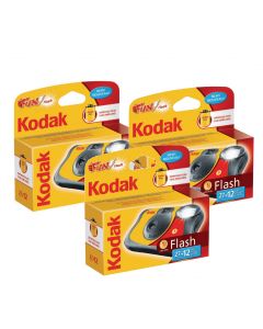 3 x Kodak Fun Flash Disposable Camera (39 Exposures)